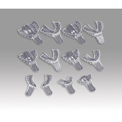 Plasdent Excellent Disposable Impression Trays #3 MEDIUM - UPPER , Clear (12pcs/bag)